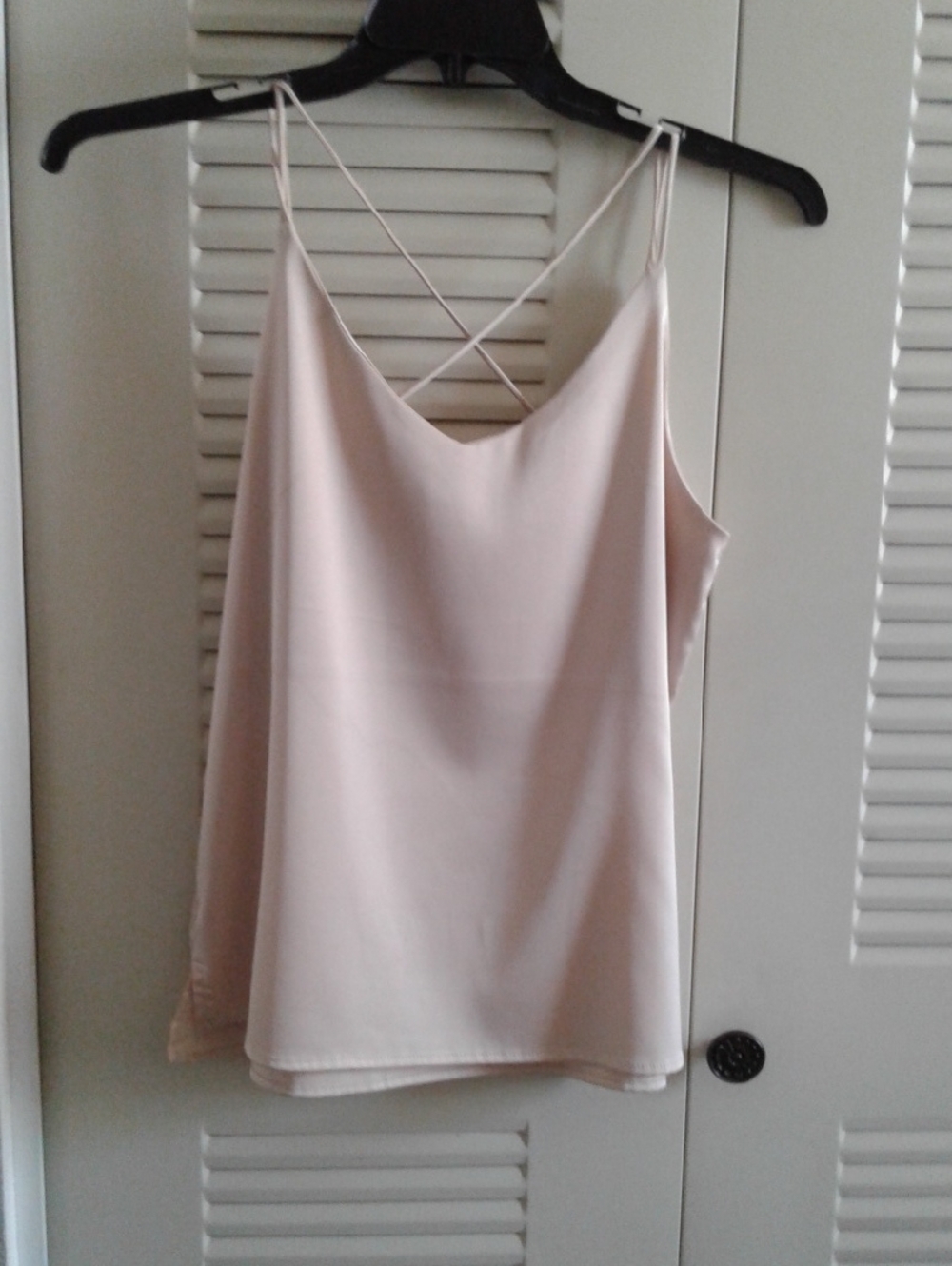 Soft Tan Satin Cami